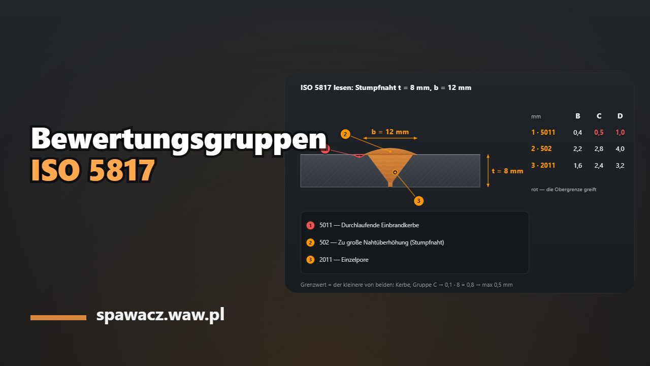 DIN EN ISO 5817: Bewertungsgruppen B, C und D erklärt