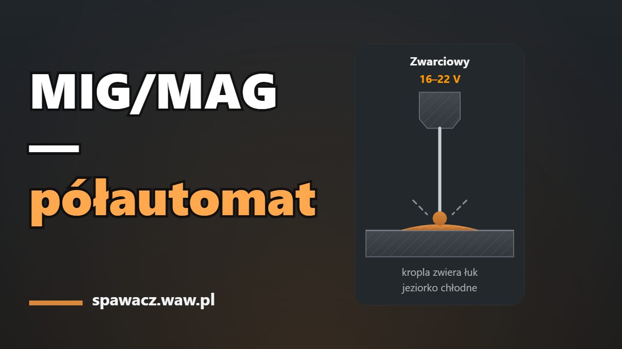 MIG/MAG półautomat: zasada, gazy, parametry, przenoszenie
