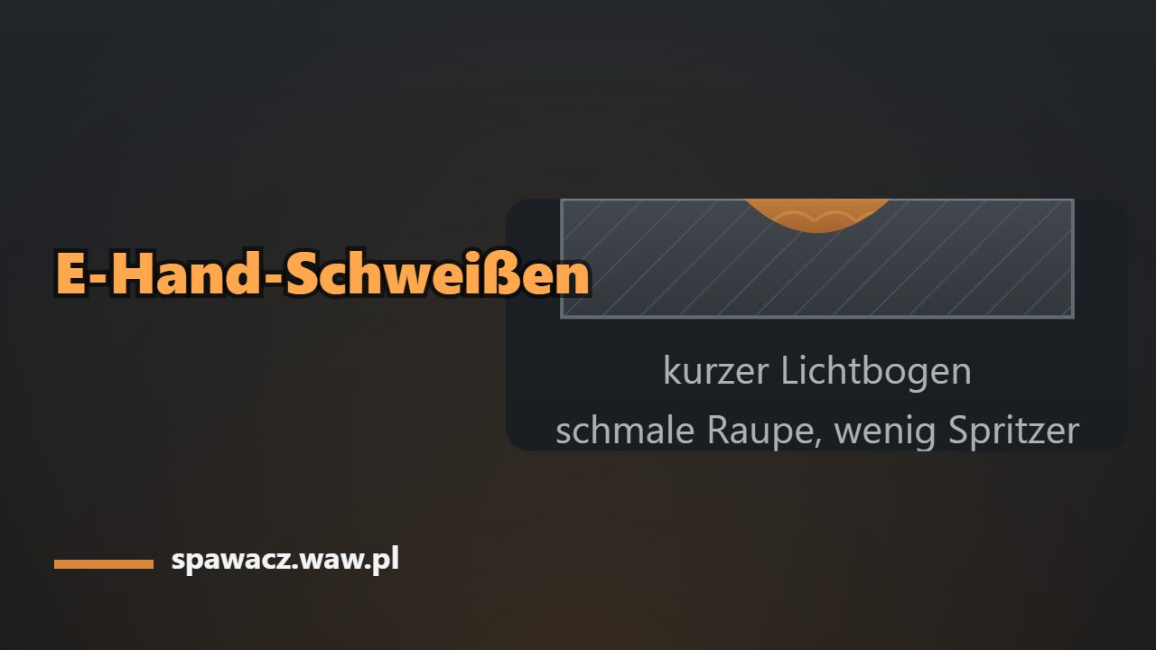 Lichtbogenhandschweißen (E-Hand, 111): die Stabelektrode erklärt