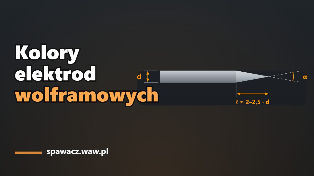 Elektrody wolframowe: kolory, oznaczenia i zastosowanie (tabela)